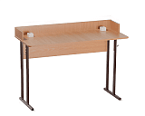 Стол ученический 2-местный для кабинета физики с бортом Стандарт (рост 6) фото